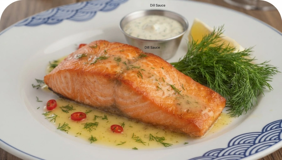 Noorse zalm met dille en citroen