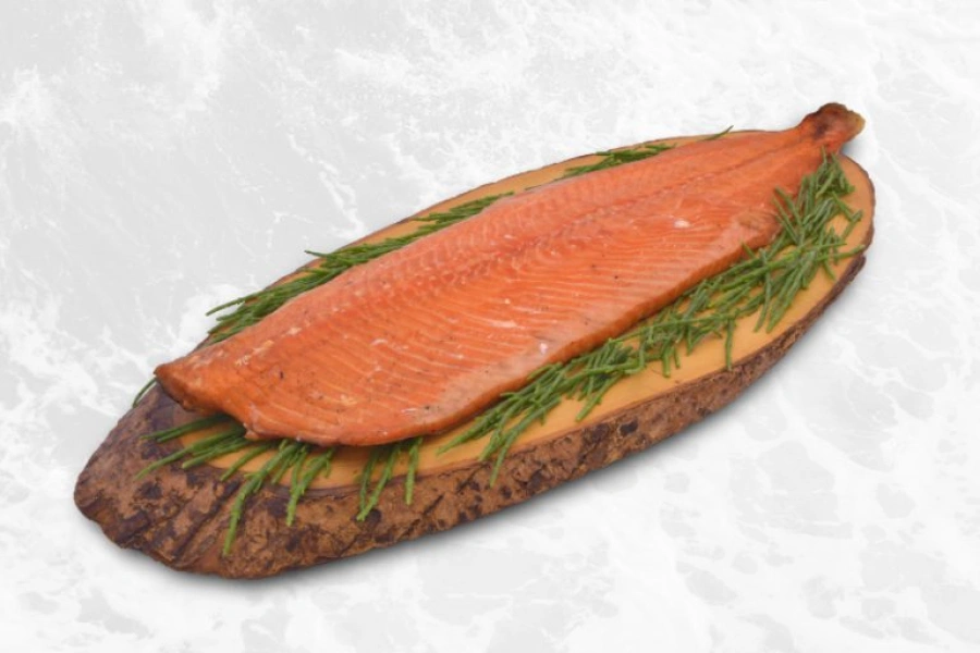 Huidgebakken zalm